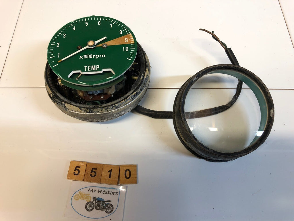 Honda CB K Vintage Classic Tachometer & Temp Gauge, inc loom & rear cover