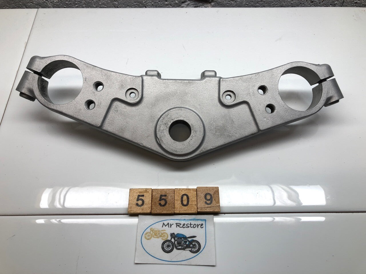 Kawasaki GPZ900R GPZ750R ZX900 Top Fork Clamp Triple Tree (bead blasted)