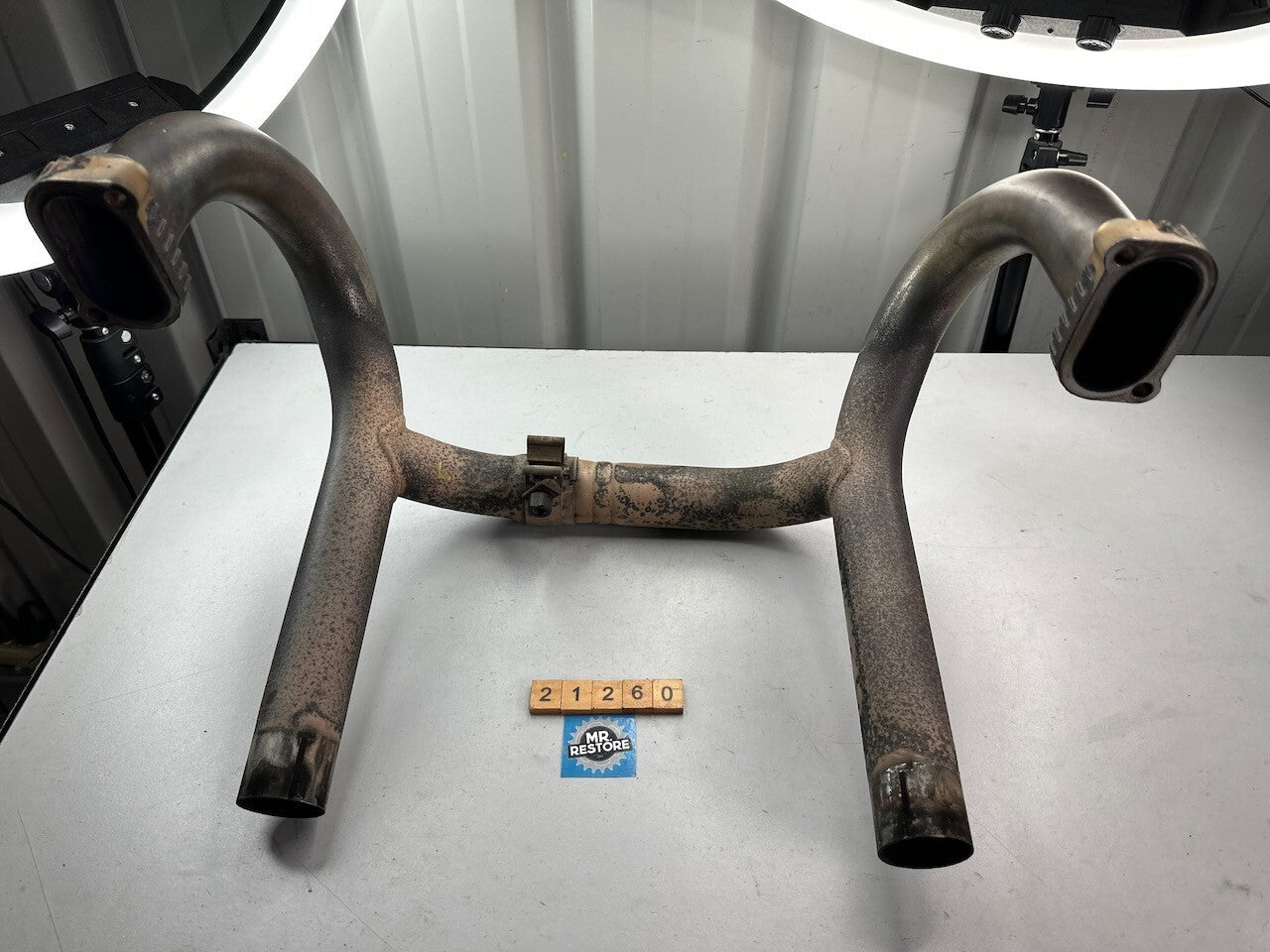 BMW R1150GS Exhaust Headers & Clamp 18111342953 18111342954