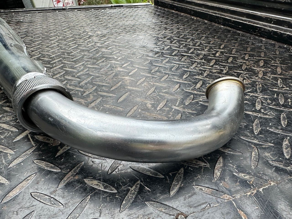 Suzuki GT250 R/H Exhaust Pipe Silencer Muffler & Baffle