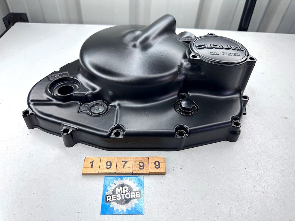 Suzuki DR500 '81-84' SP500 '81-83'- Clutch & Oil Filter Cover - Repainted