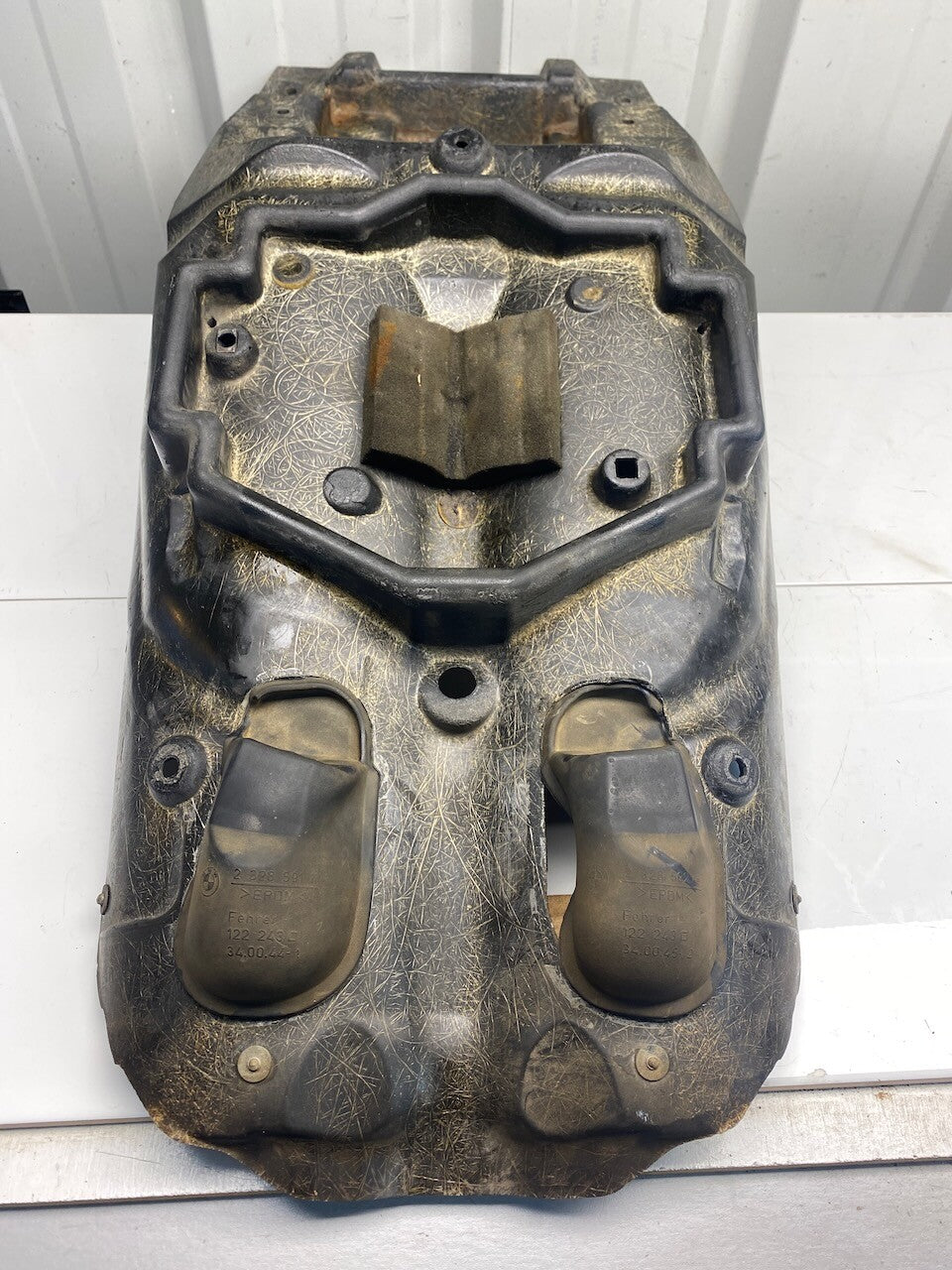 BMW R1100S 259S Exhaust Heat Shield Tray Carrier 1998-2005 - 52532328421