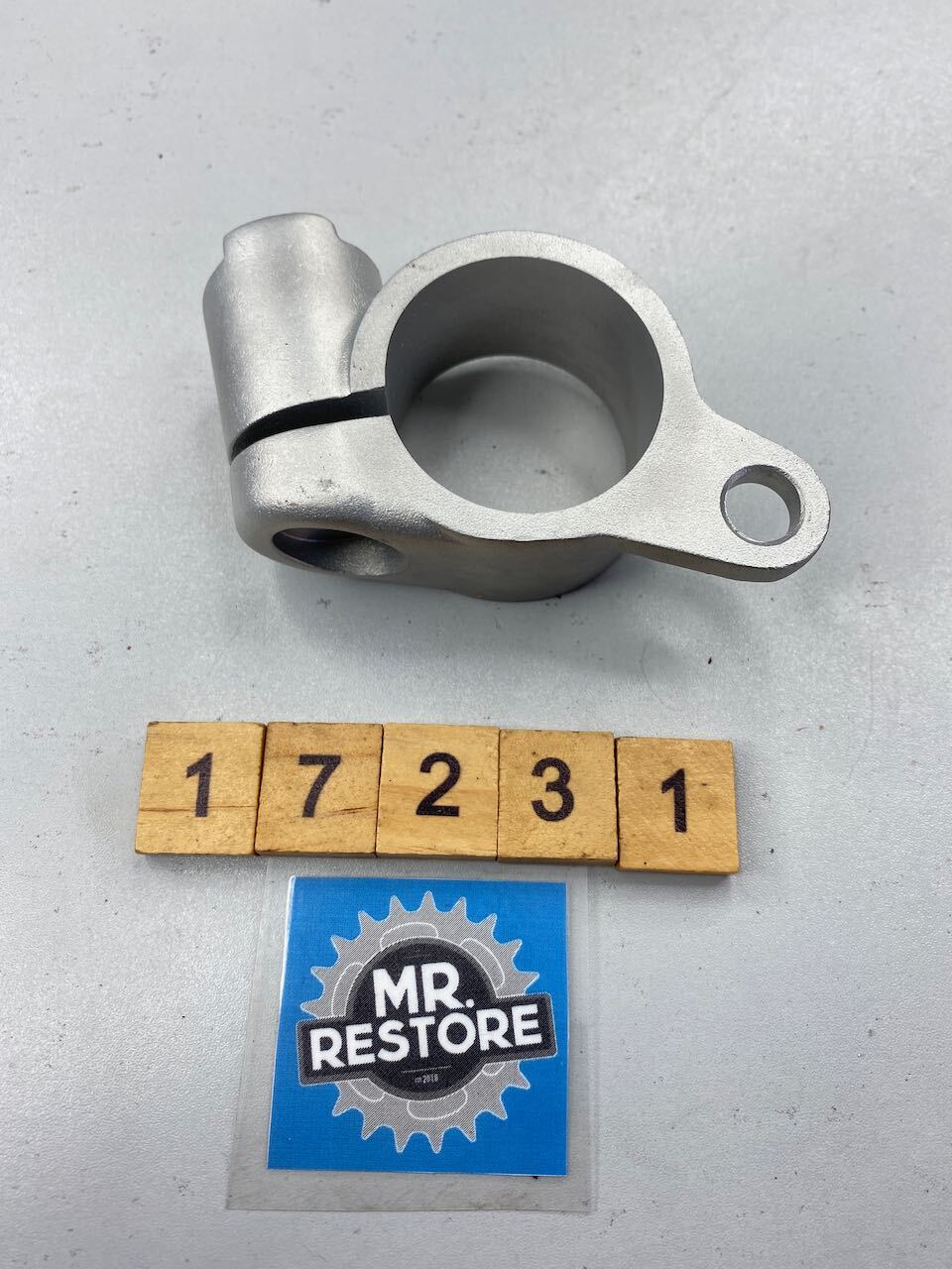 Kawasaki KR250 KR-1 ZX400 ZX-4 R/H Handlebar Holder 46012-1201 Vapour Blasted