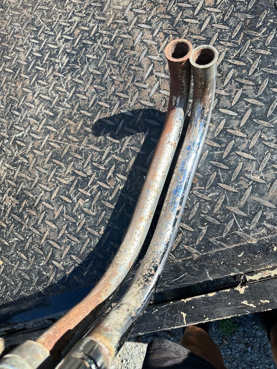 Kawasaki KZ500 Z500 A B 1981 R/H Exhaust Pipe Muffler & Headers