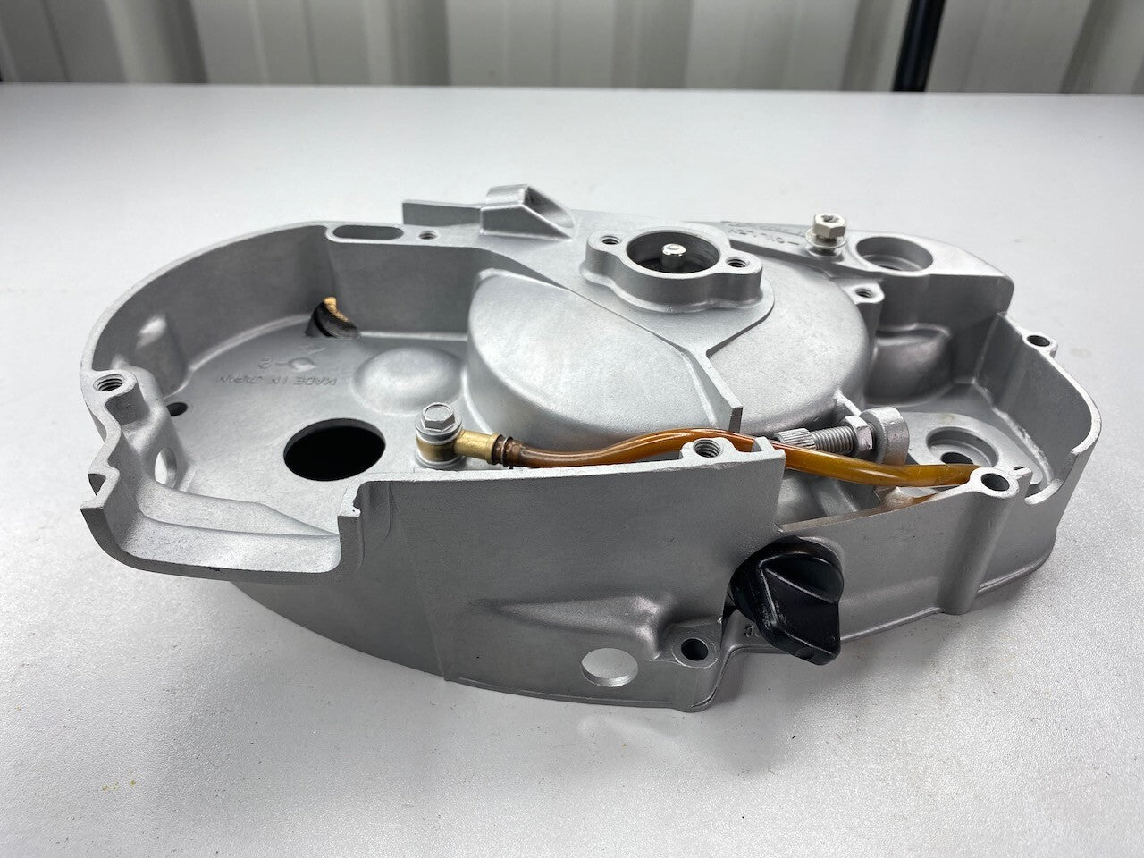 Kawasaki KM100 Right Hand Engine Crankcase Side Cover - Vapour Blasted