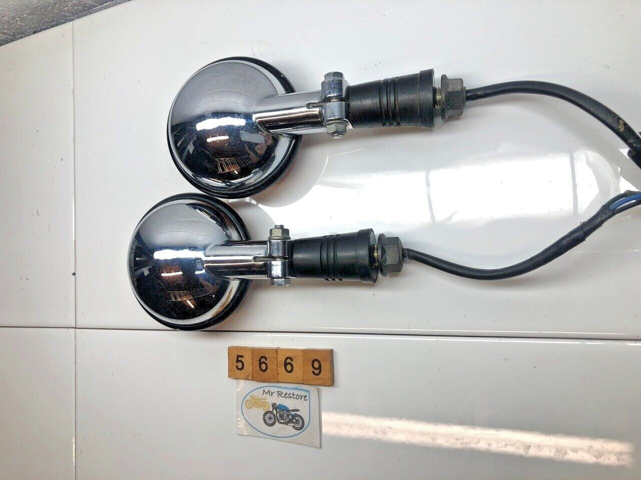 Yamaha XV1000 Virago 1984 Front Indicators inc Nuts etc. OEM With OEM Lenses