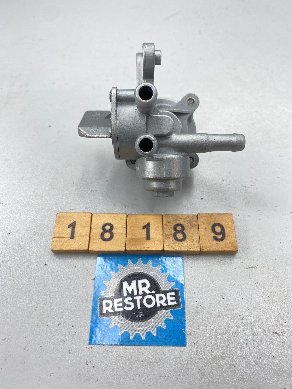 Honda VT250F Genuine Keihin Fuel Petcock Tap - Vapour Blasted