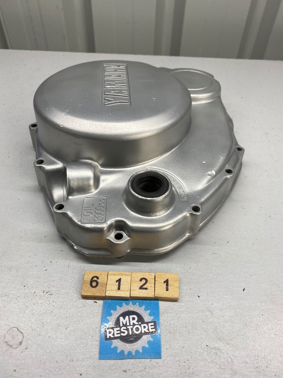 Yamaha XS 400 Side Cover - Vapour Blasted