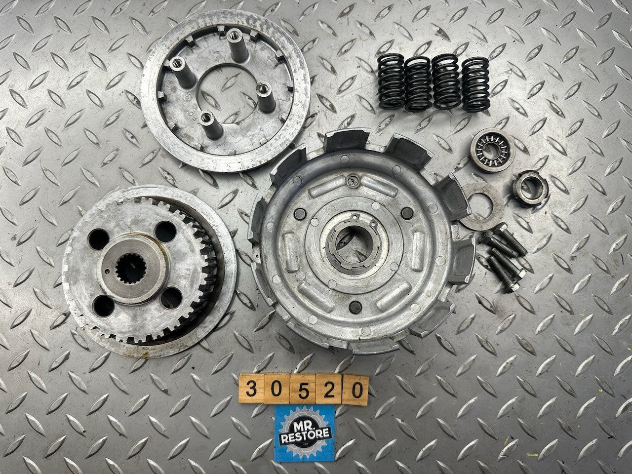 Honda XLR250 1985 Clutch Assy. 22100-KT1-010 22120-KK1 22350-KF0