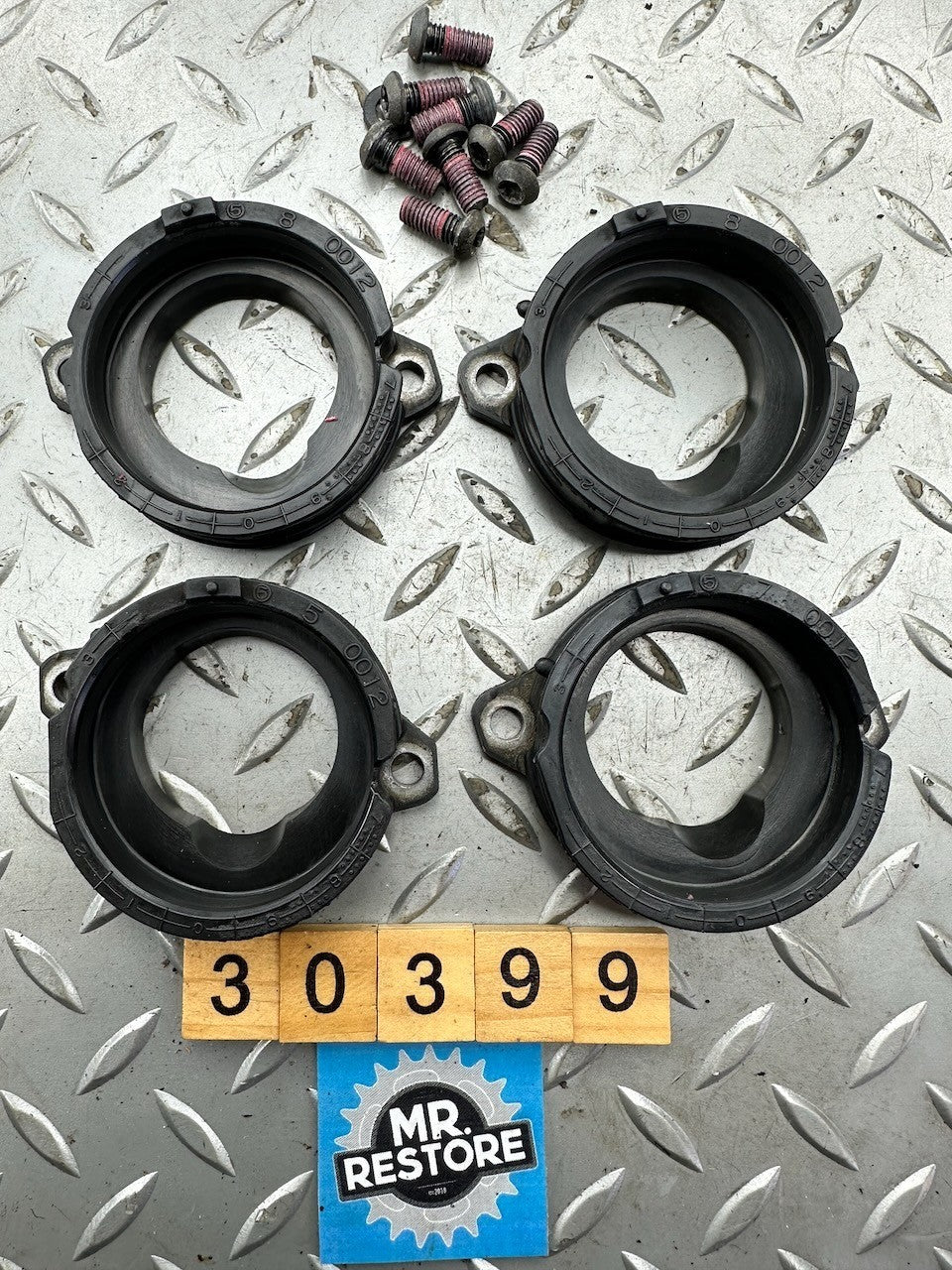 Kawasaki Motorcycle Throttle Body Holder Set of 4 - 16066-0012