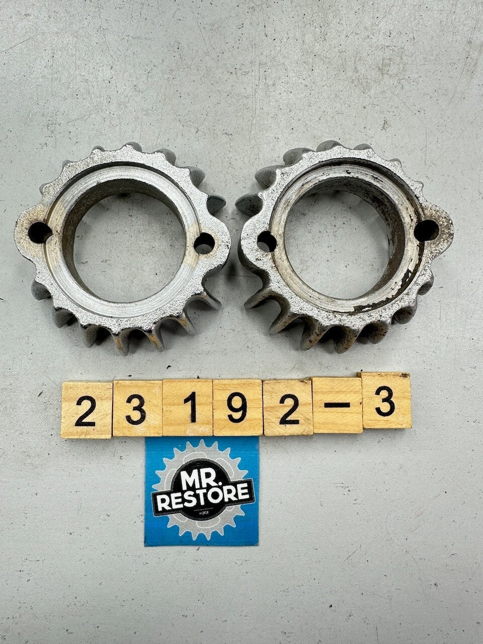 Honda CB200 CB175 CL175 CL200 CL175 OEM Pair of Exhaust Ring Nut Flange Clamp