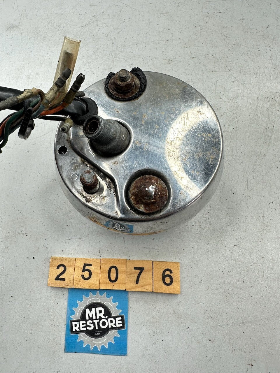 Honda MT250 Tachometer Tacho With Harness & Rear Plate (Tested)