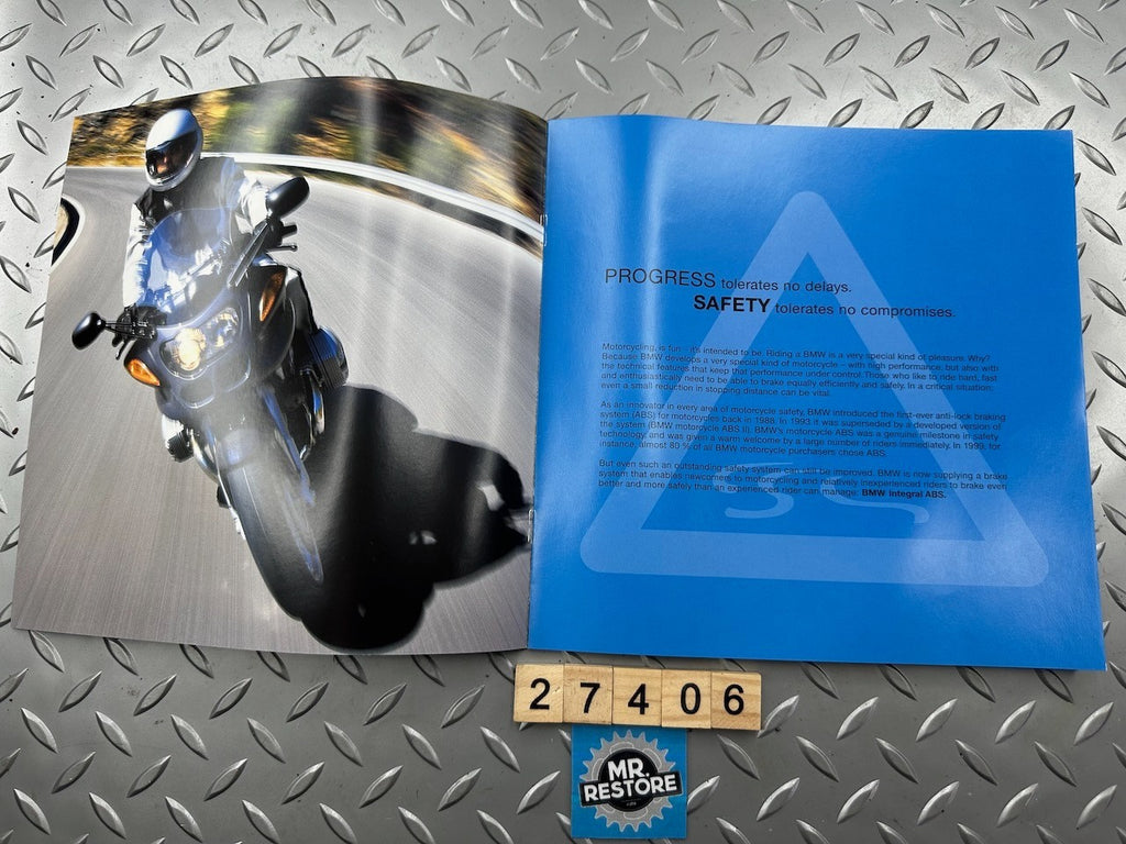 BMW Motorcycle Integral ABS Brochure Dated Dec 2000 in VGC