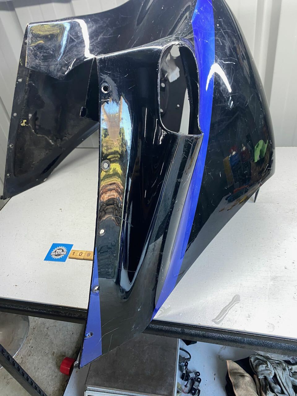 Kawasaki ZZR1100 1991 Front Nose Cone Headlight Surround Fairing