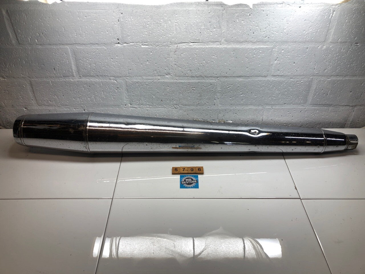 Triumph 1970's T140 Silencer Muffler Exhaust Pipe