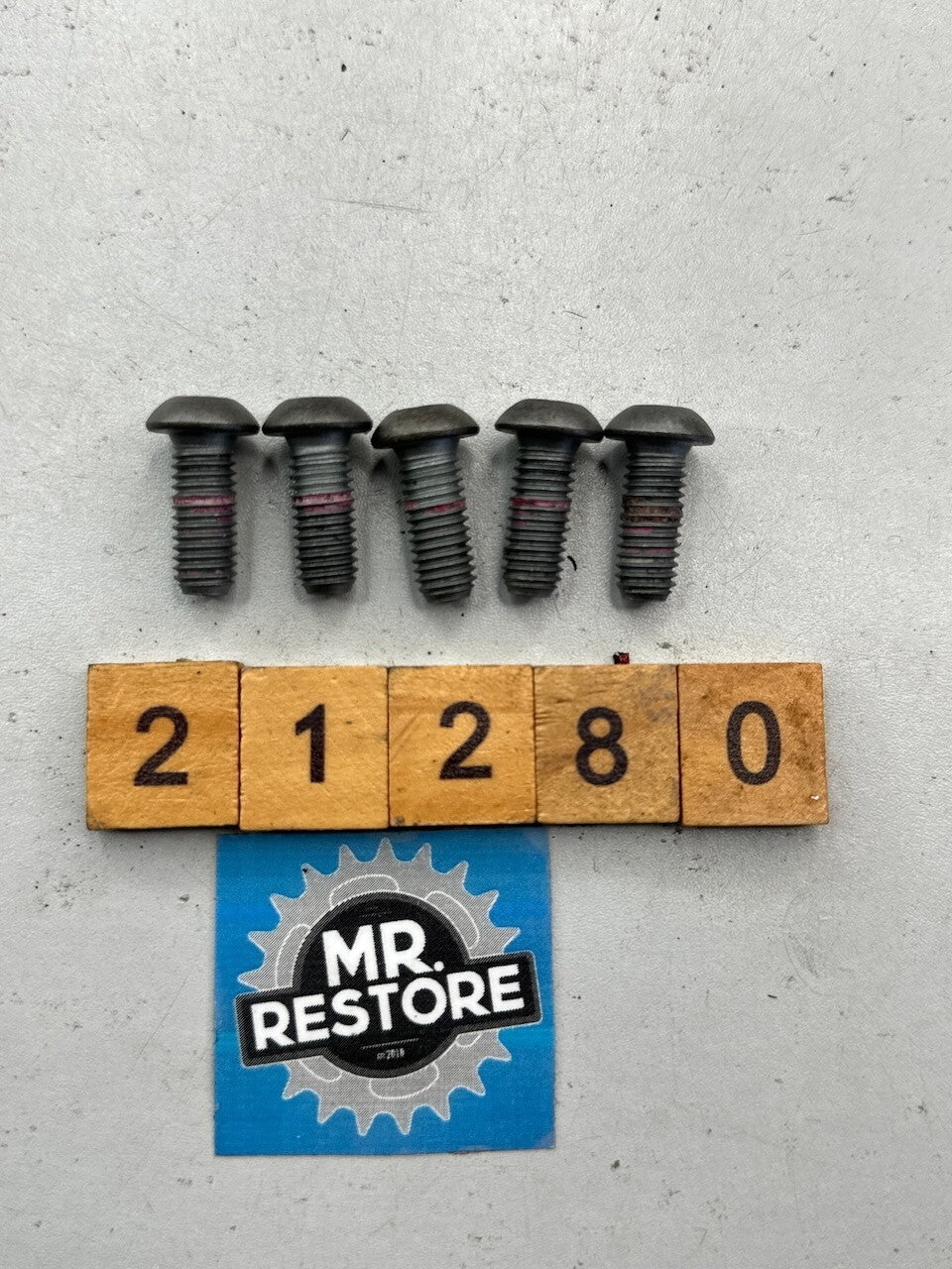 BMW Many Models Front ABS Sensor Ring Brake Disc Nut Set (x5) 34117713039