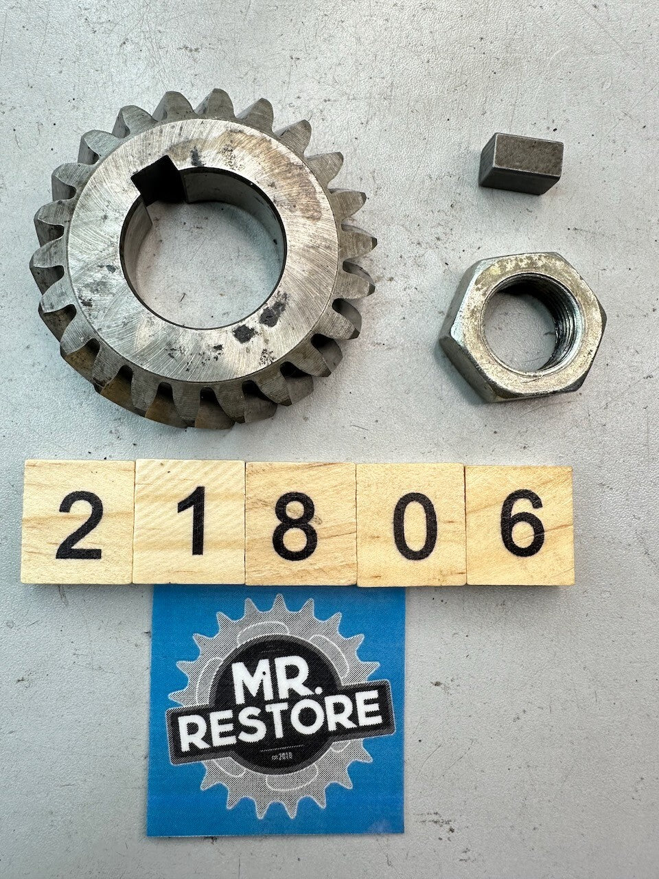 Yamaha TZR250 TDR250 TDR240 R1-Z Primary Drive Gear & Nut (22T) 1KT-16111