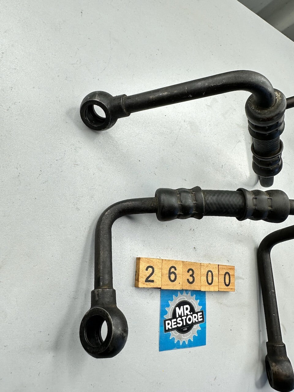 Kawasaki ZX600 GPZ600 R '85-89' Oil Cooler Hose Line Pipes (Pair)