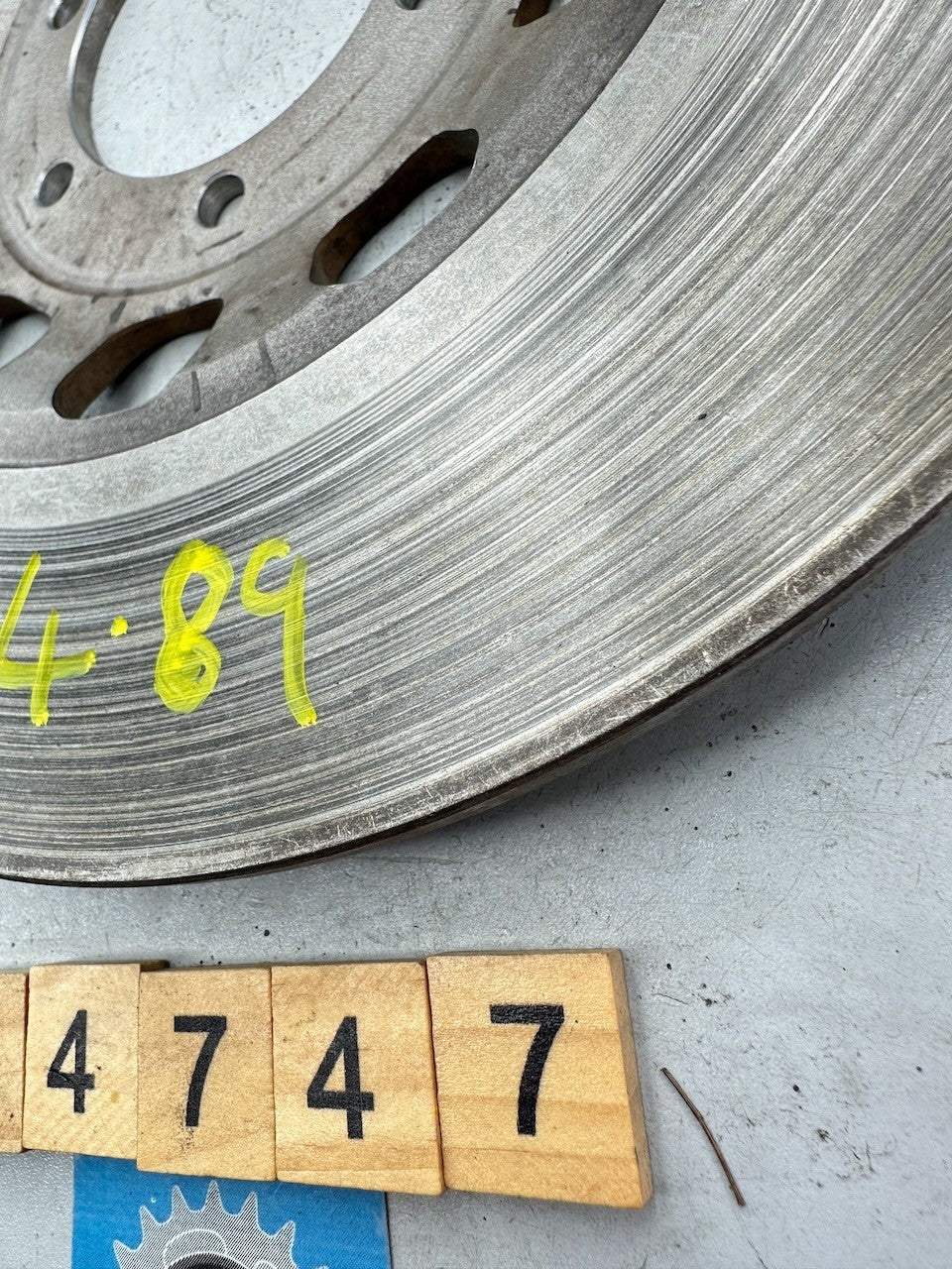 Yamaha RD350LC RD250LC RD400F (Front) SR500 1978-79 OEM (Rear) Brake Disc @4.89m