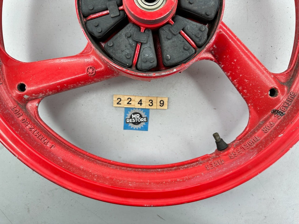 Yamaha TZR250 1KT 2MA FZR250 2KR Rear Wheel & Cush Rubbers 17 x 2.50 (R-46)
