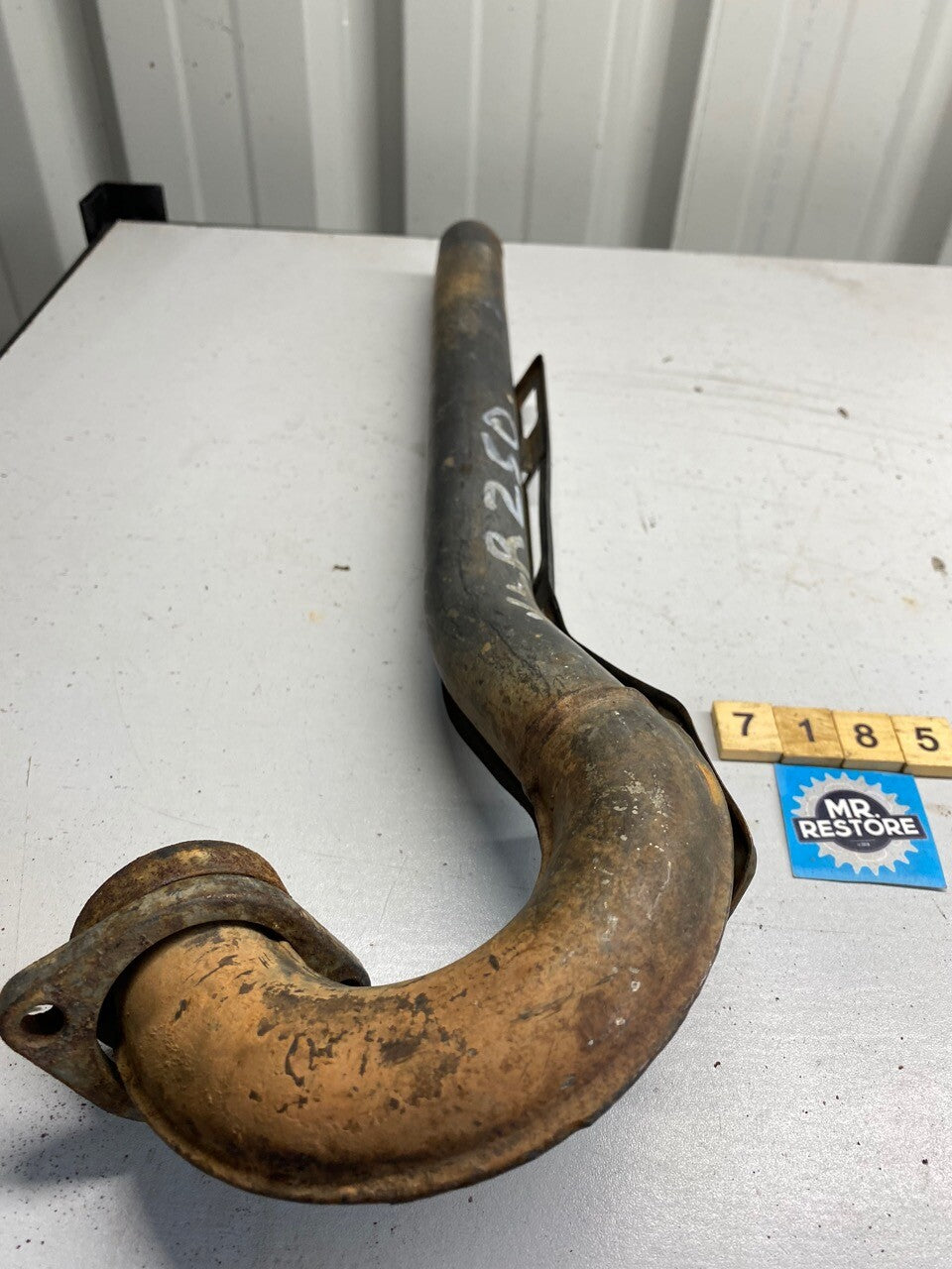 Kawasaki KLR250 Stainless Exhaust Header Downpipe & Guard