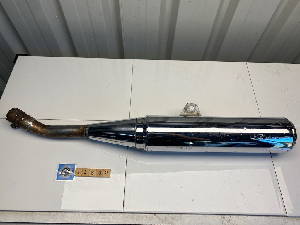 Kawasaki GPX250 L/H Exhaust Pipe Muffler - Chrome