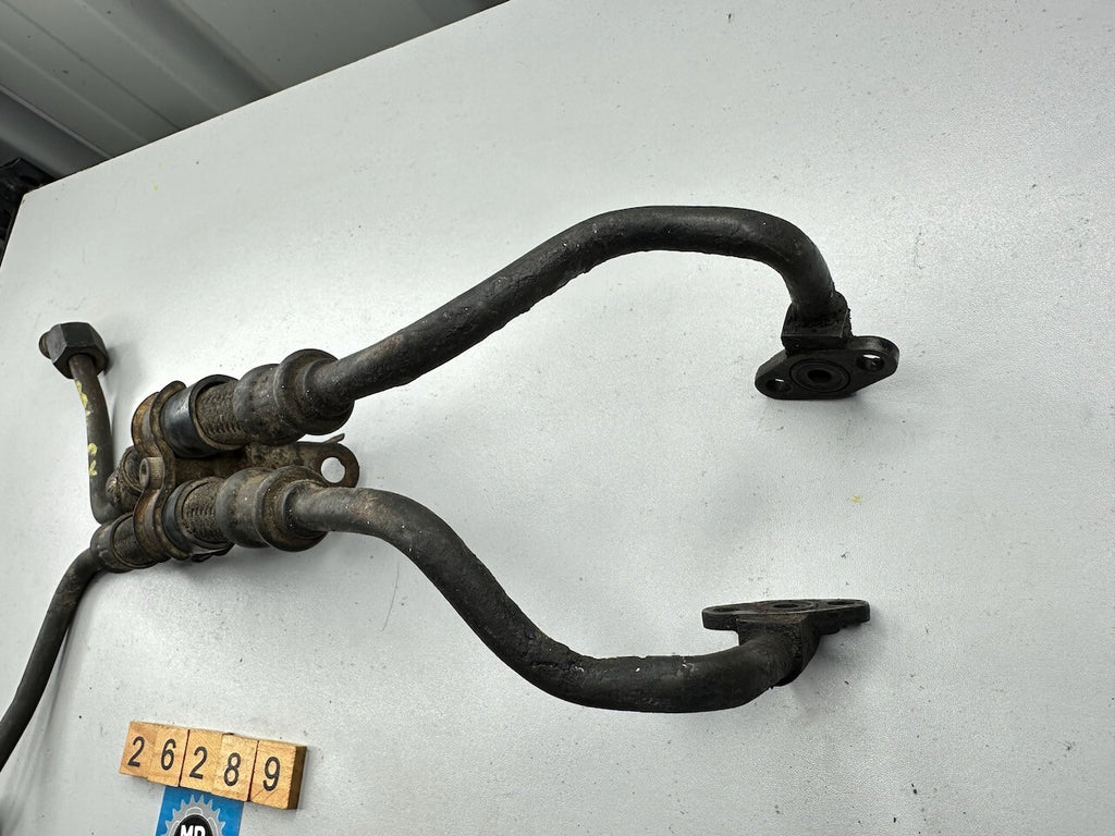 Yamaha XJ900 '83-90's' Oil Cooler Hose Line Pipes & Clamp (Pair)