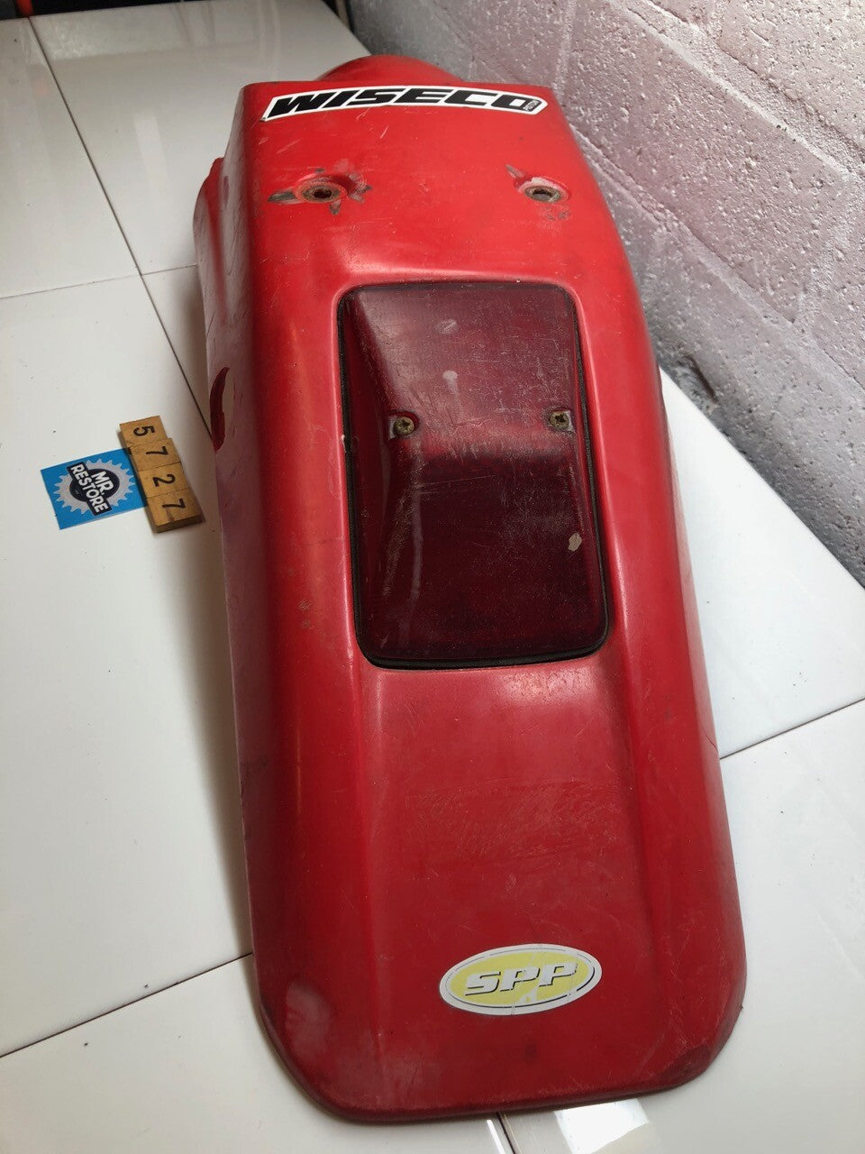 Honda XR 250 400 (1996) Rear Fender Mudguard & Tail Light OEM KCZ-A