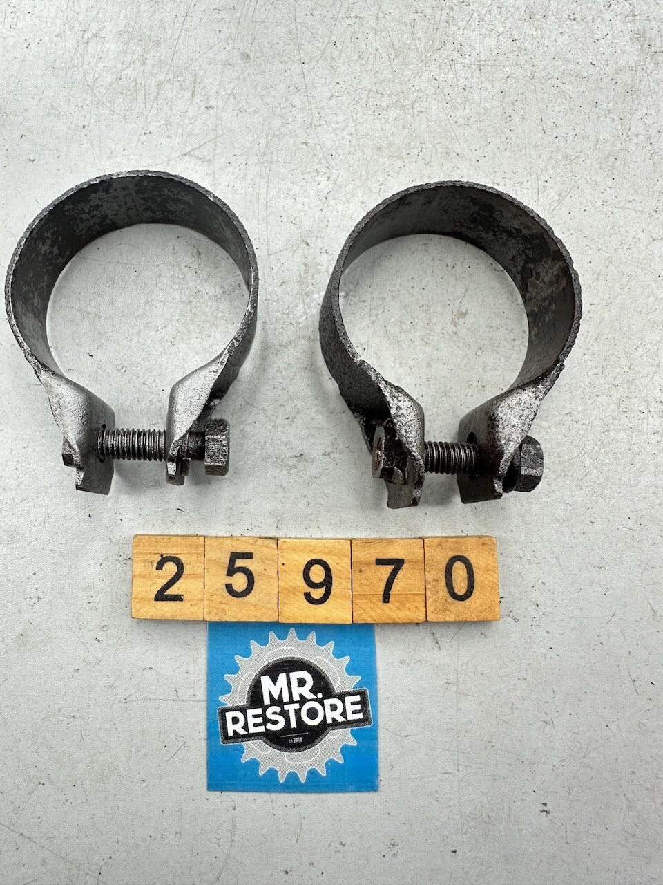 Kawasaki Z1300 KZ1300 '79-81' Pair Exhaust Muffler Clamps (x2) 92037-1105