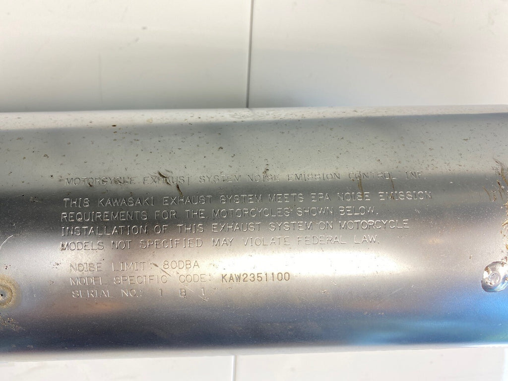 Kawasaki ZX1100 1990-93 R/H Exhaust Pipe Muffler System 18002-1940