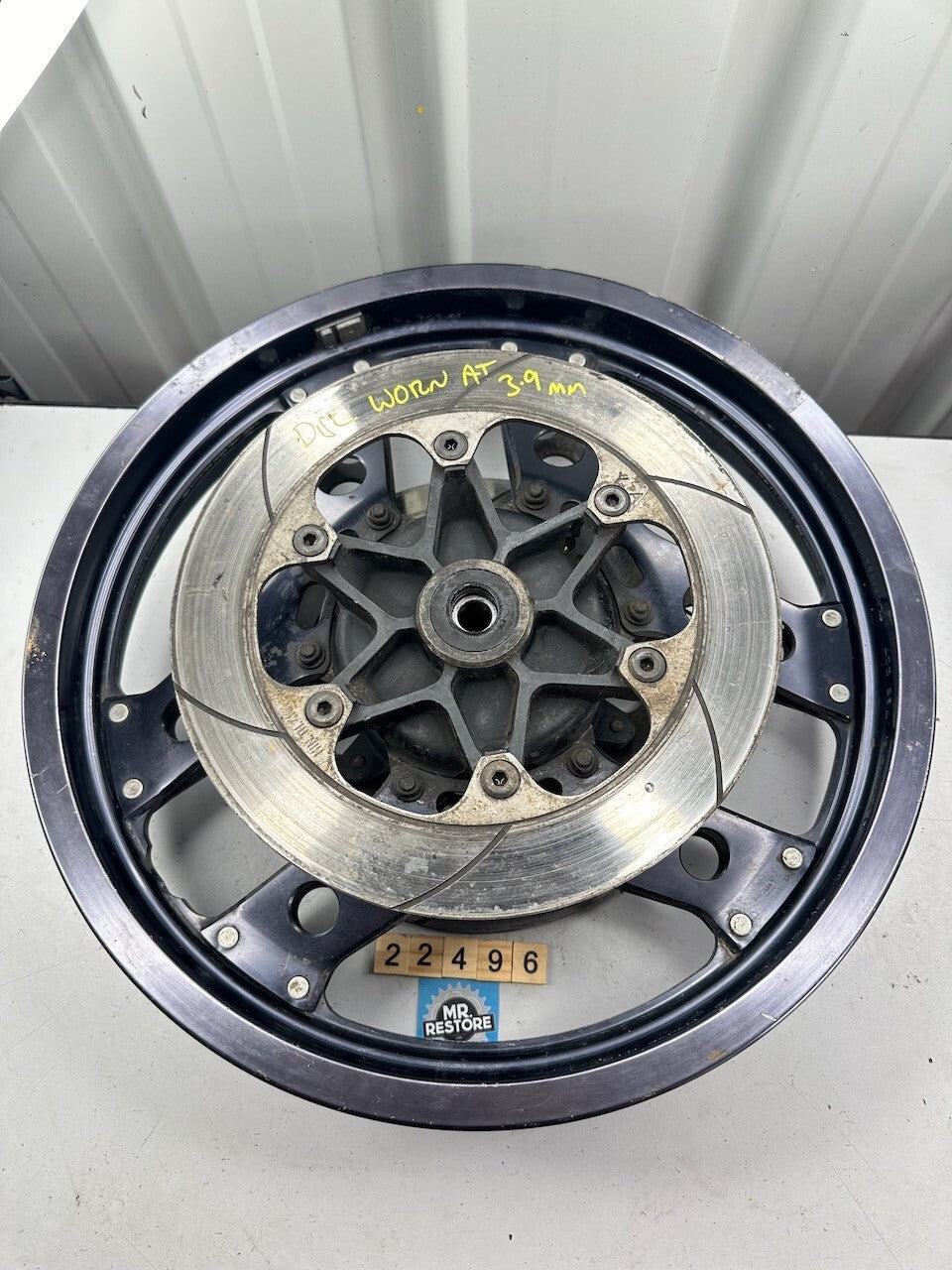Honda Classic Vintage Black Boomerang 6 Spoke 16" x 2.15 Front Wheel (VF? CBX?)