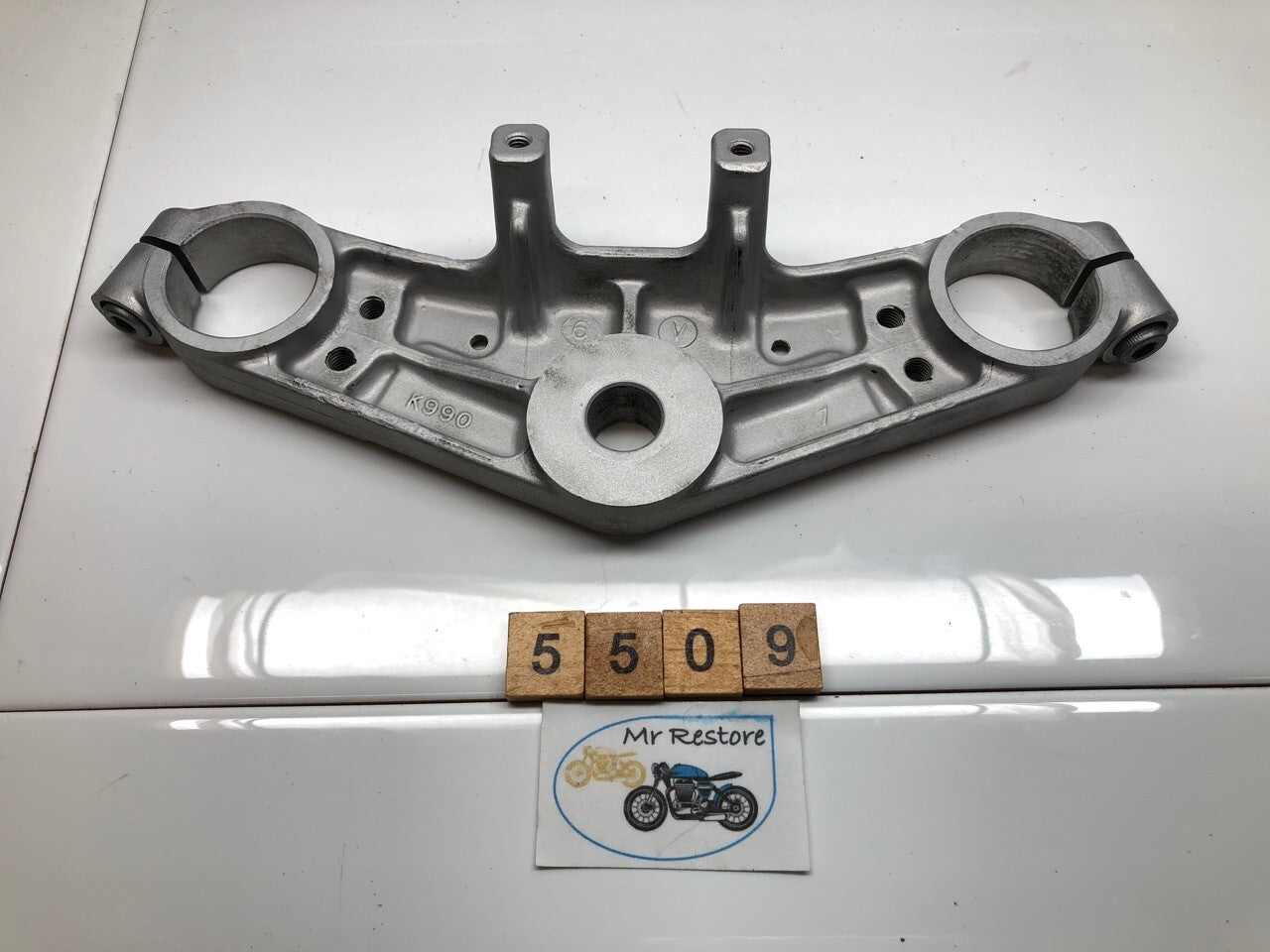Kawasaki GPZ900R GPZ750R ZX900 Top Fork Clamp Triple Tree (bead blasted)