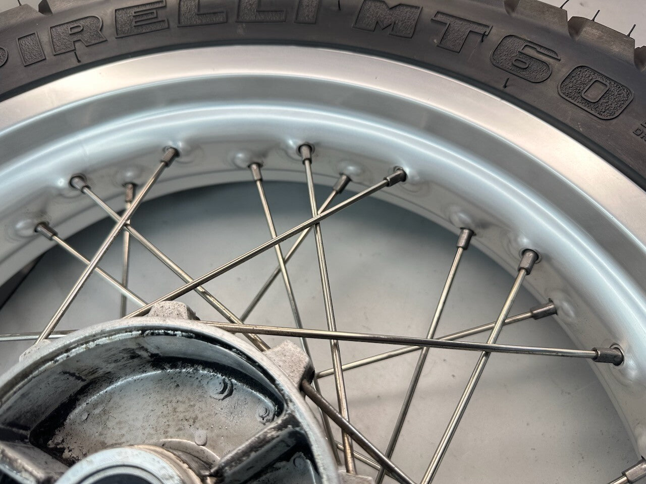 BMW G650GS 2010-15 17" OEM Spoked Rear Wheel & New Pirelli Tyre