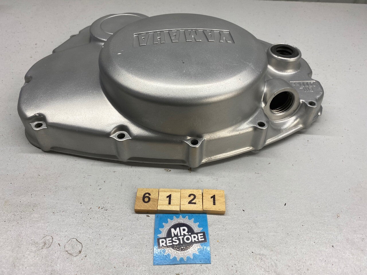 Yamaha XS 400 Side Cover - Vapour Blasted
