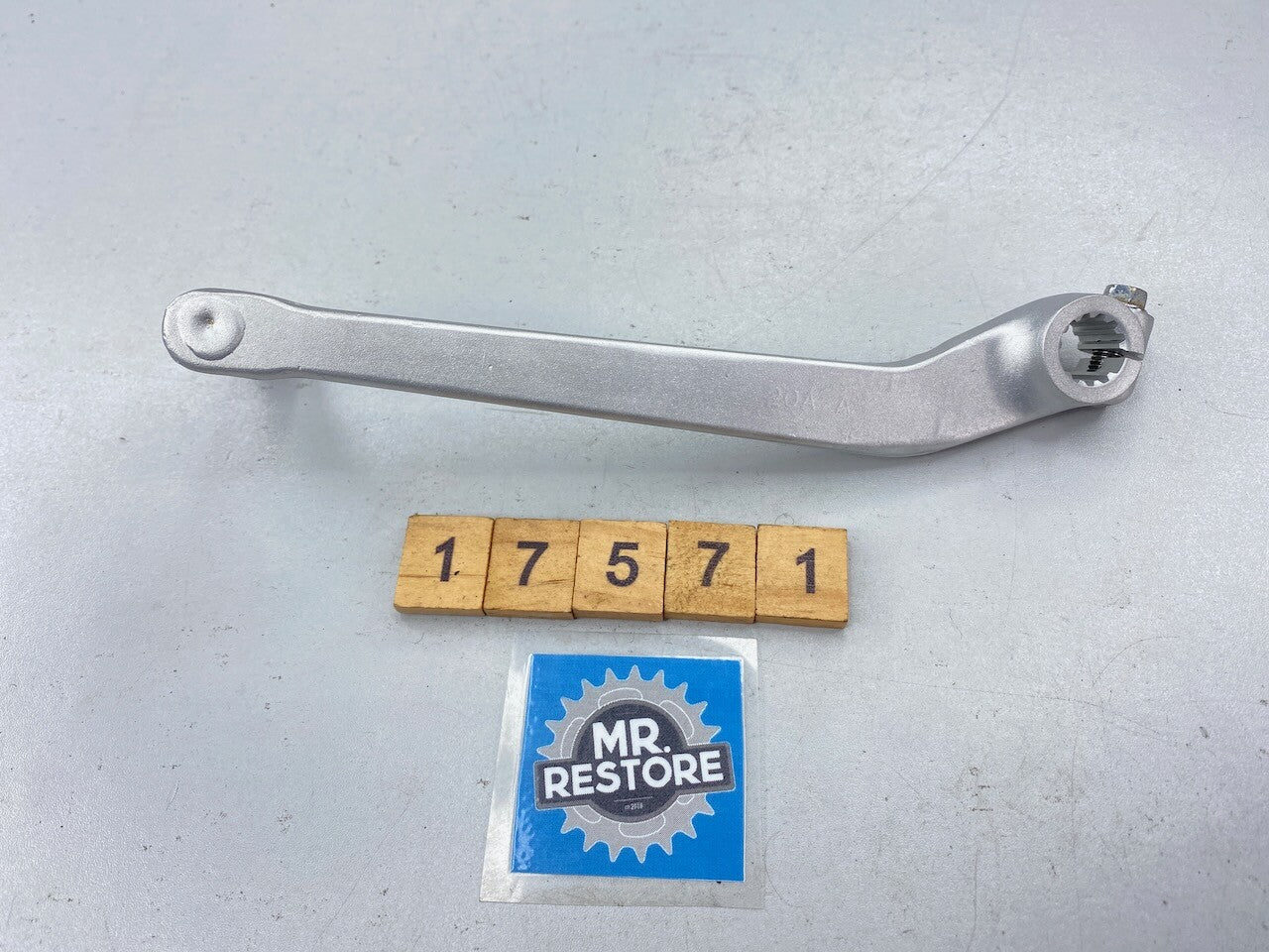 Suzuki RG500 RG400 OEM Rear Brake Pedal & Bolt - Vapour Blasted - 43110-20A01
