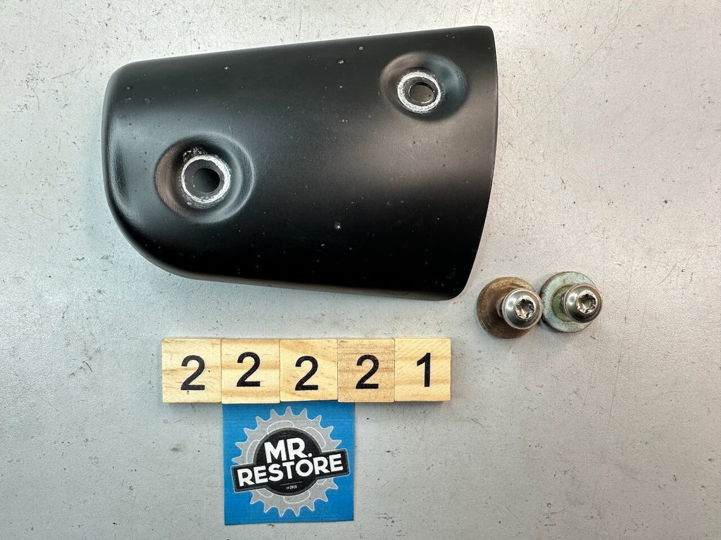 BMW G650GS 2010-15 Middle Left Exhaust Muffler Cover Guard & Screws 18127728046