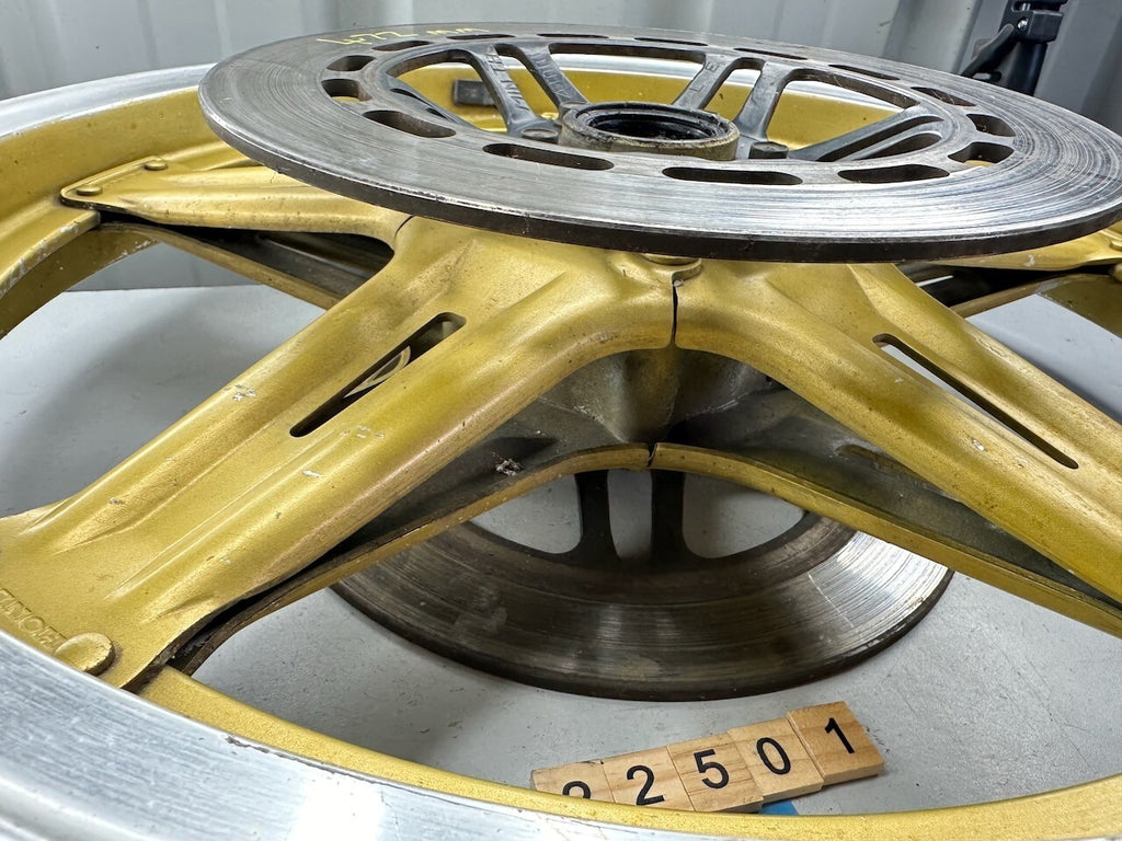 Honda Vintage Gold Comstar Wheel & Discs 19 x 2.15 (Dated November 79)