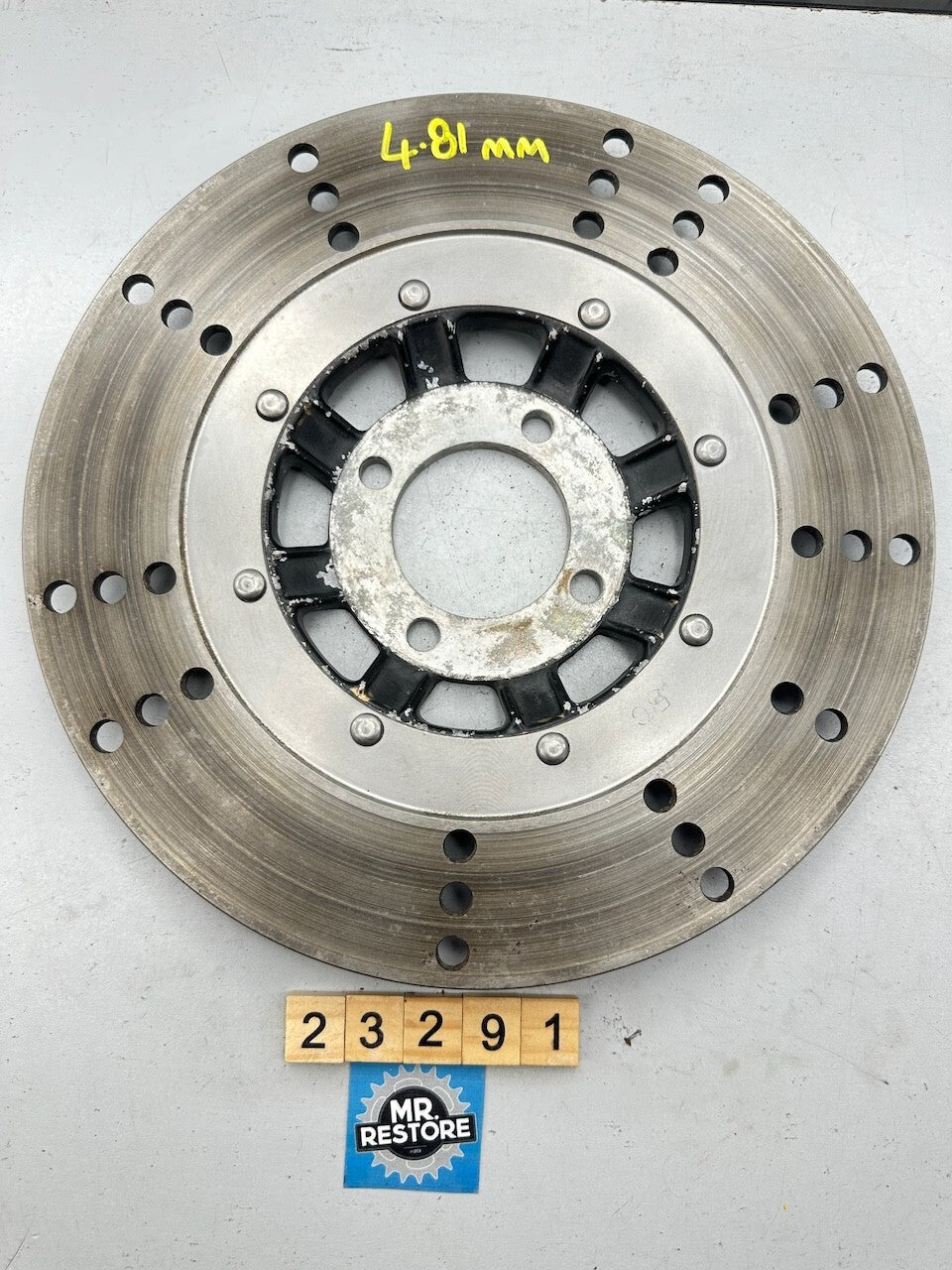 Kawasaki Z250 OEM Front Disc Rotor With 4.8mm Remaining