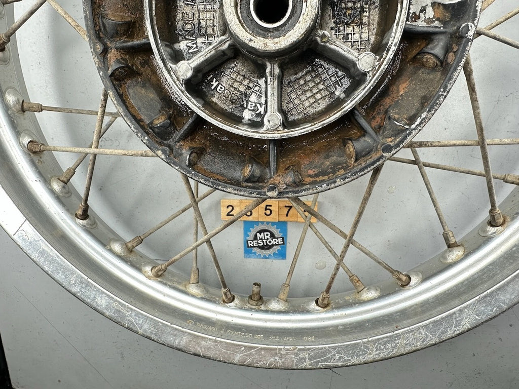Kawasaki KL600 1984-89 17x2.50 Rear Wheel Hub & Rim - 41034-1107