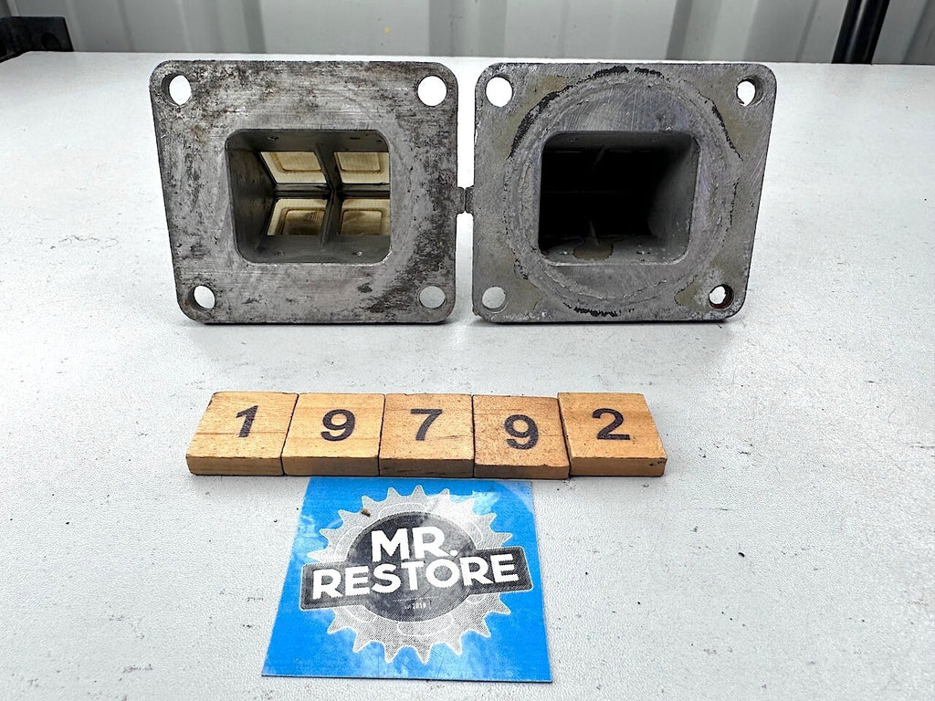 Yamaha RD250LC RD350LC RZ250 RZ350 Pair of Reed Valve Holder Assys.