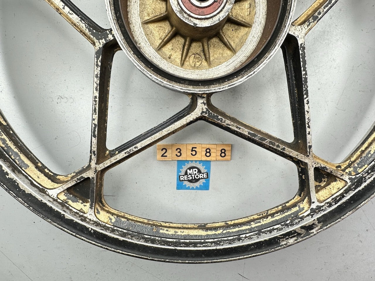 Suzuki Classic Vintage Rear Wheel (GS ? GT200 ? GSX ?) 18x1.60 (Dated Nov 1982)