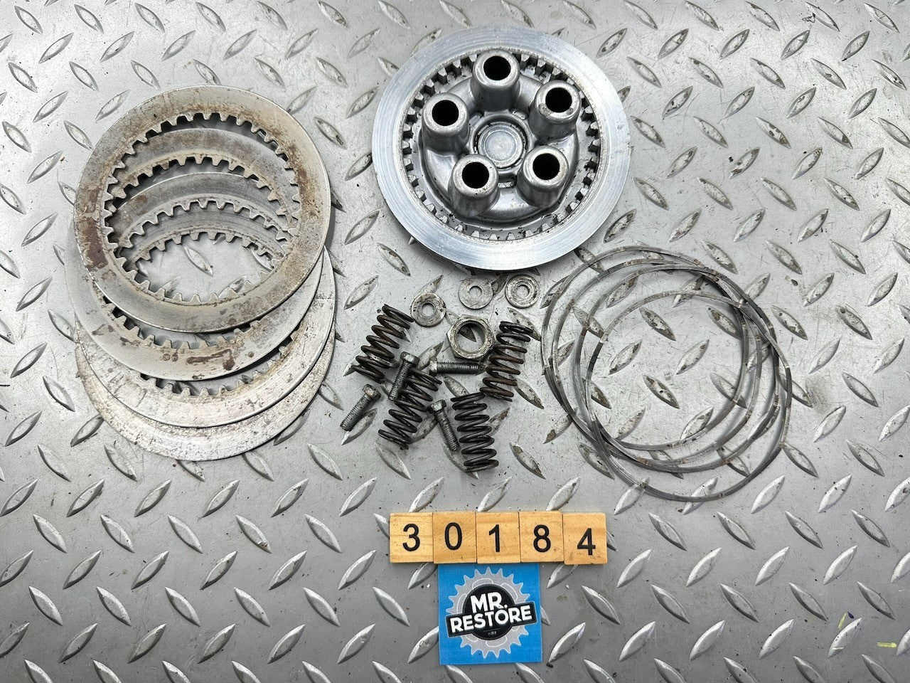 Kawasaki F7 71-75 KD175 KE175 S1 KH250 KX125 Clutch Pressure Plate + Components