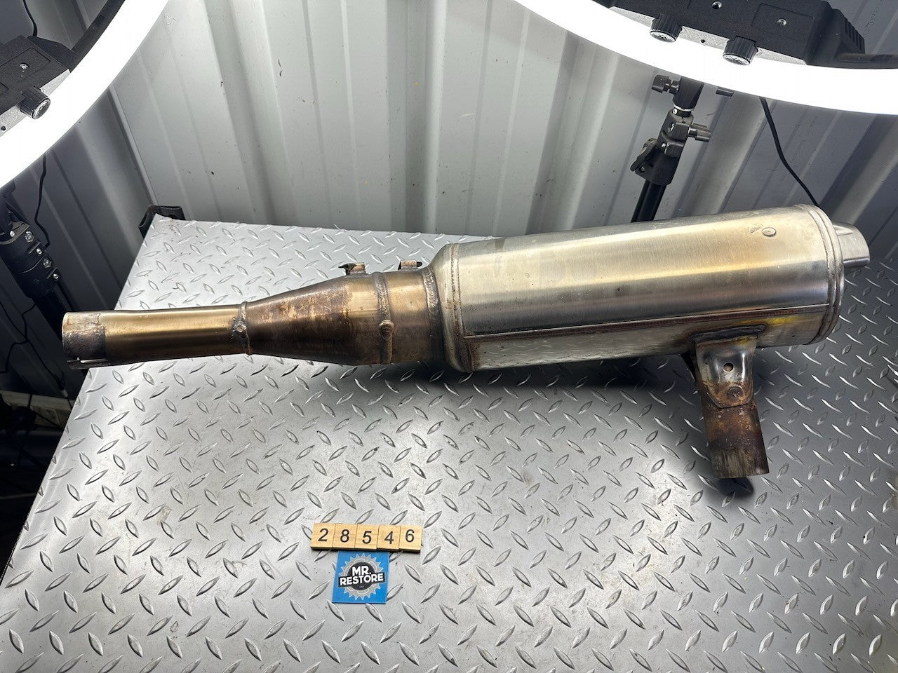 BMW G650GS 2010-16 Left Exhaust Muffler 18127728065  18127728049
