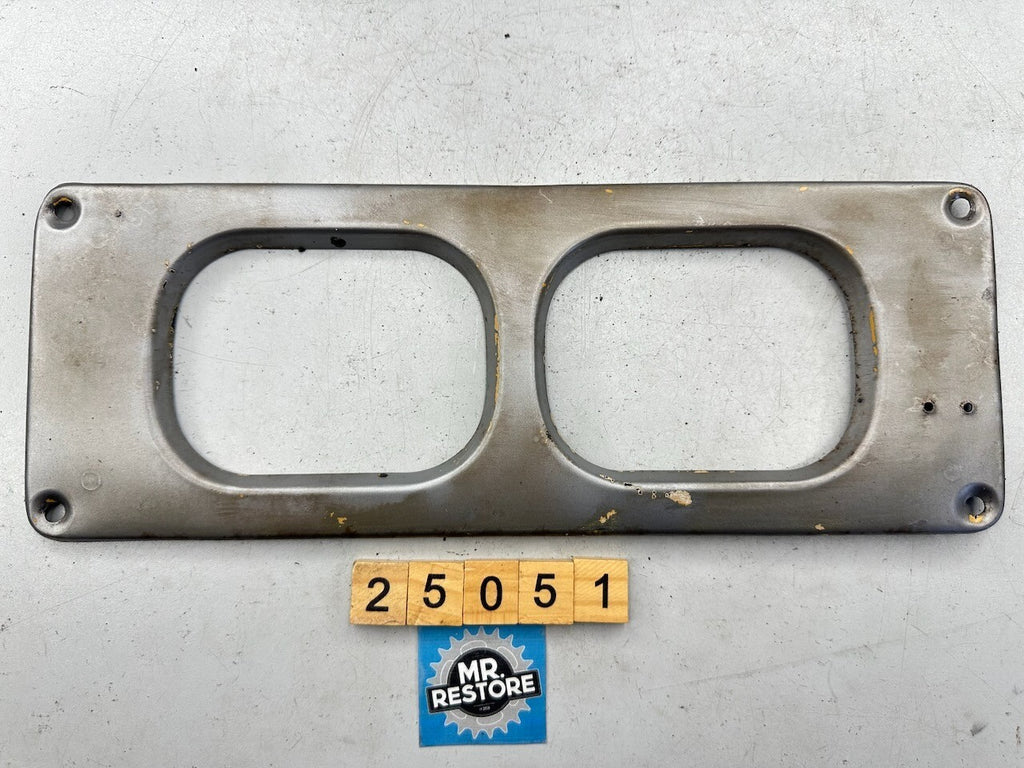 Suzuki LJ50 Dashboard Meters Front Metal Bezel Plate (Bead Blasted)