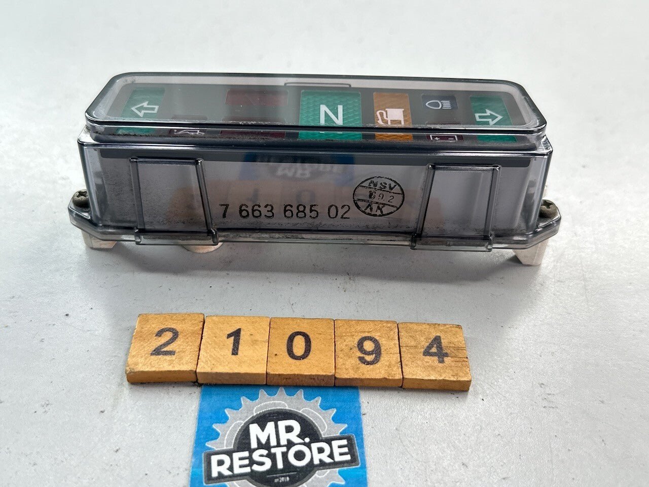 BMW R1150GS R1150R Telltale Unit Dash Lights 62147663680
