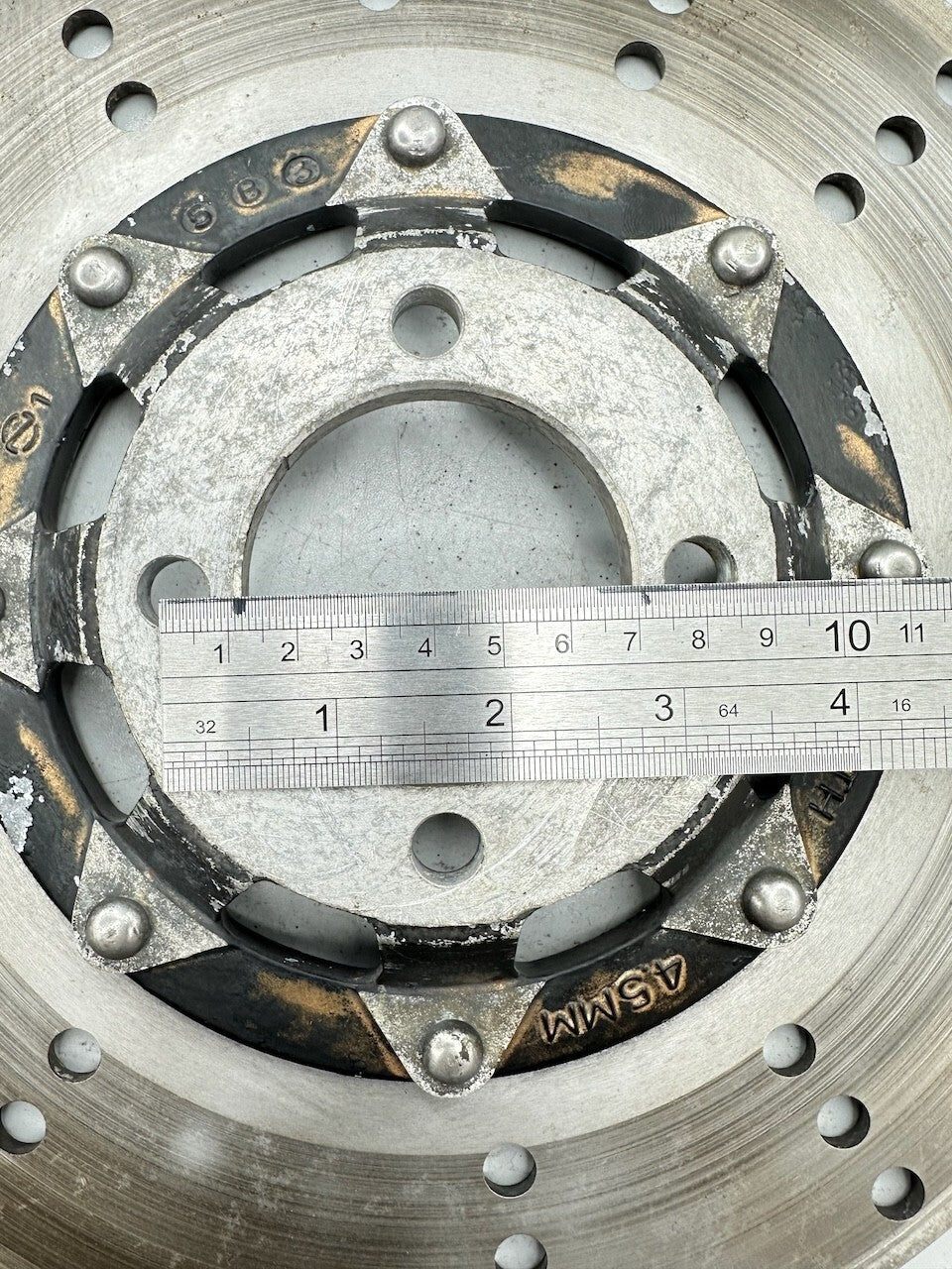 Kawasaki Z250 OEM Front Disc Rotor With 4.8mm Remaining