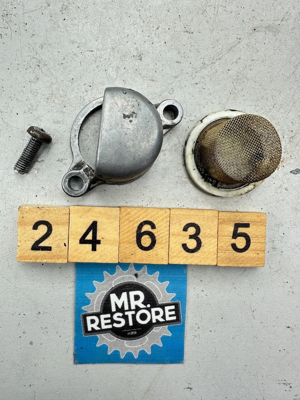 Yamaha TZR250 1KT 2MA TDR250 R1-Z Oil Strainer & Cover 1KT-14417 51Y-13411-00