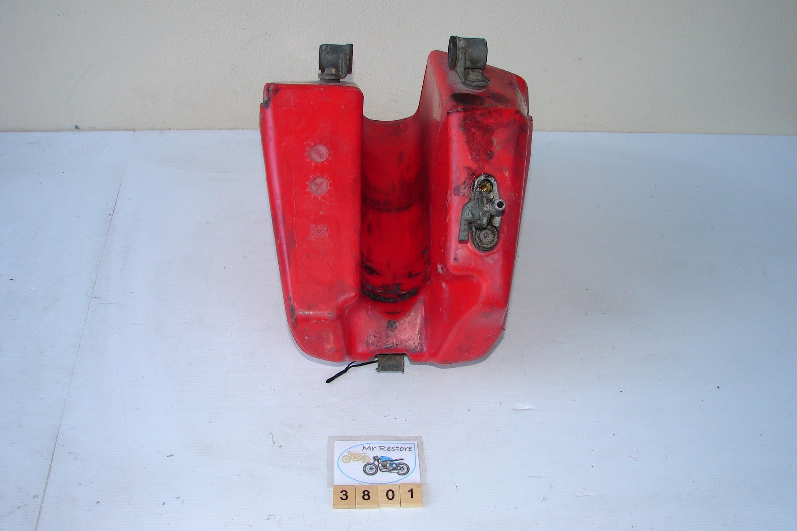 Honda CR125 RD 1980s Plastic Fuel Tank with fuel tap VMX OEM