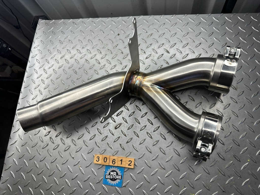 BMW S1000XR 2015-19 Stainless Delete Exhaust Pipe by Dominator