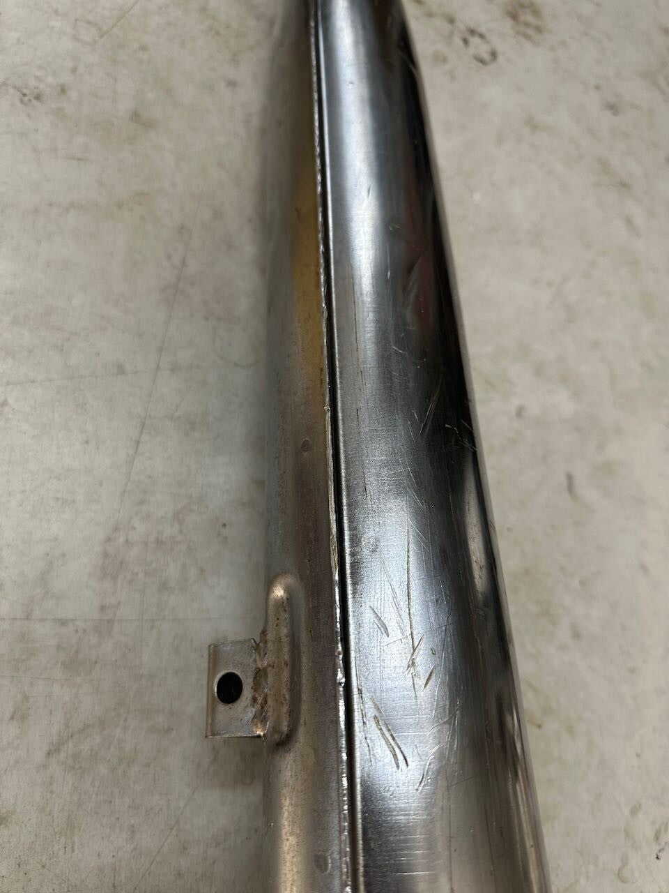 Suzuki T250 R/H Exhaust Pipe Silencer Muffler & Baffle